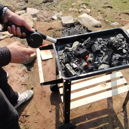Soplador Avivador De Fuego Manual Asado